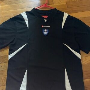 Supreme Black and White soccer jersey